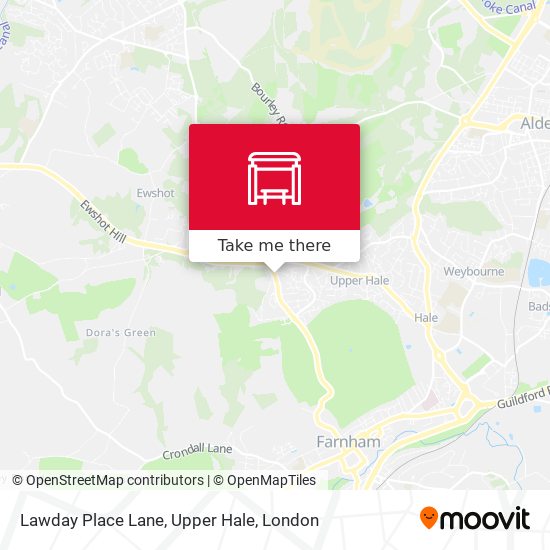 Lawday Place Lane, Upper Hale map