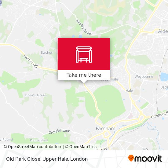 Old Park Close, Upper Hale map