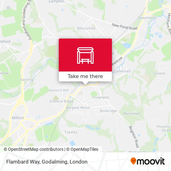 Flambard Way, Godalming map