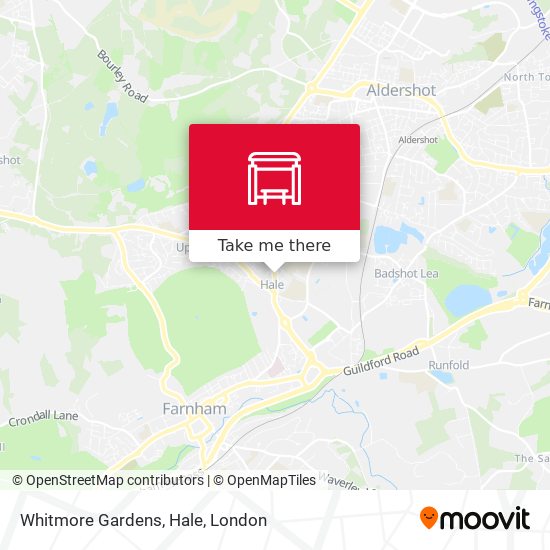 Whitmore Gardens, Hale map