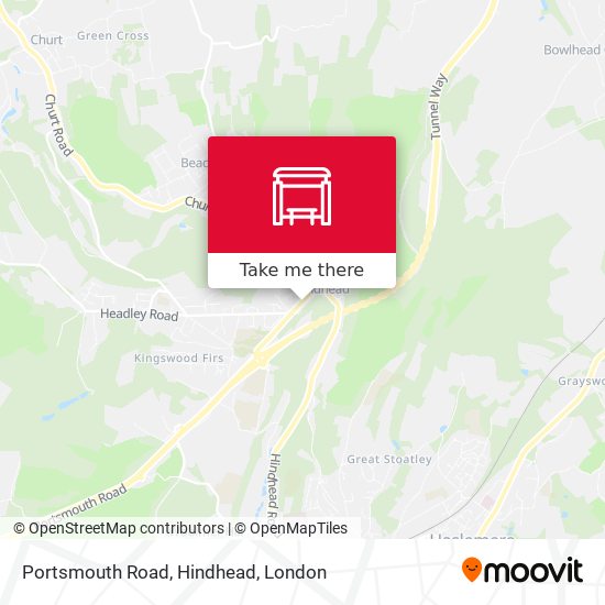 Portsmouth Road, Hindhead map