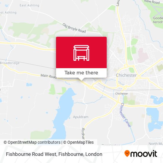 Fishbourne Road West, Fishbourne map