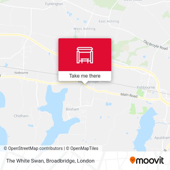 The White Swan, Broadbridge map