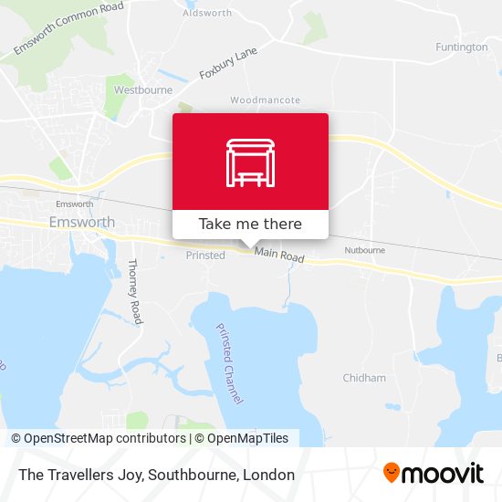 The Travellers Joy, Southbourne map