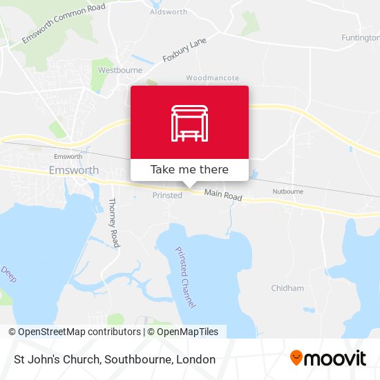 St John's Church, Southbourne map