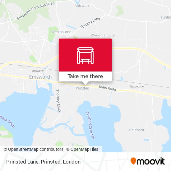 Prinsted Lane, Prinsted map