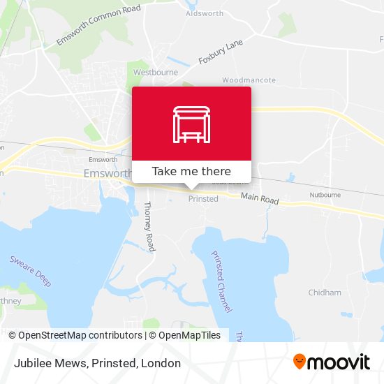 Jubilee Mews, Prinsted map