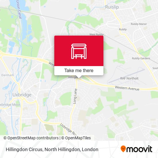 Hillingdon Circus, North Hillingdon map