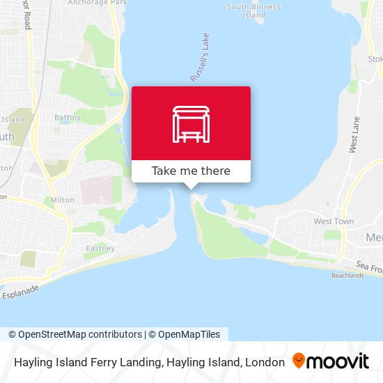 Hayling Island Ferry Landing, Hayling Island map