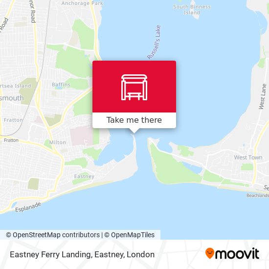 Eastney Ferry Landing, Eastney map