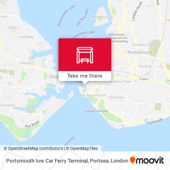 Portsmouth Iow Car Ferry Terminal, Portsea map