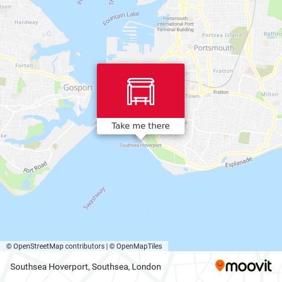 Southsea Hoverport, Southsea map