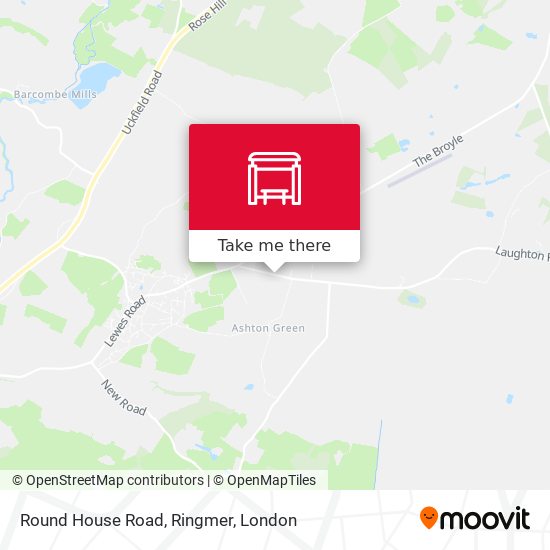 Round House Road, Ringmer map