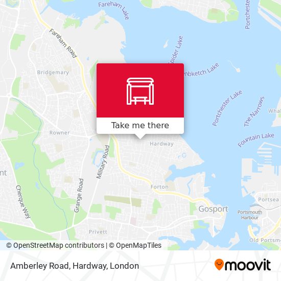 Amberley Road, Hardway map