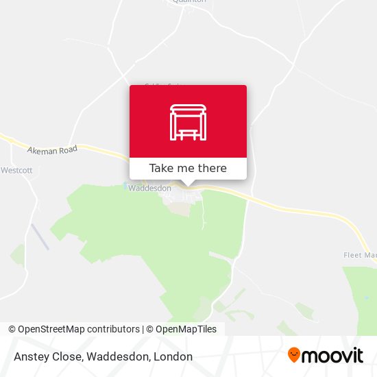 Anstey Close, Waddesdon map