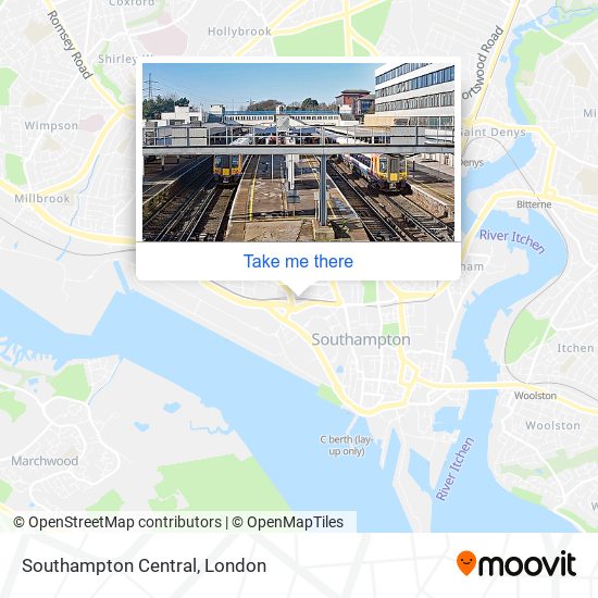 Southampton Central map