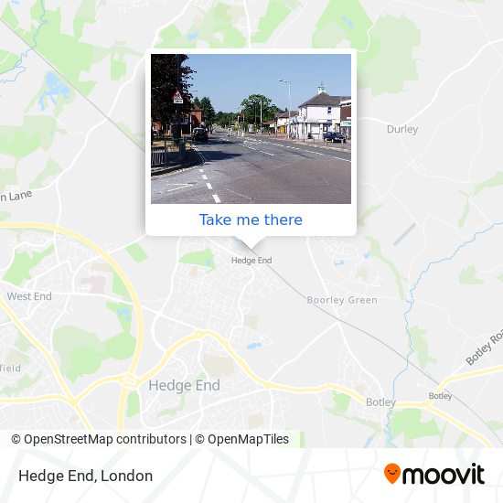 Hedge End map