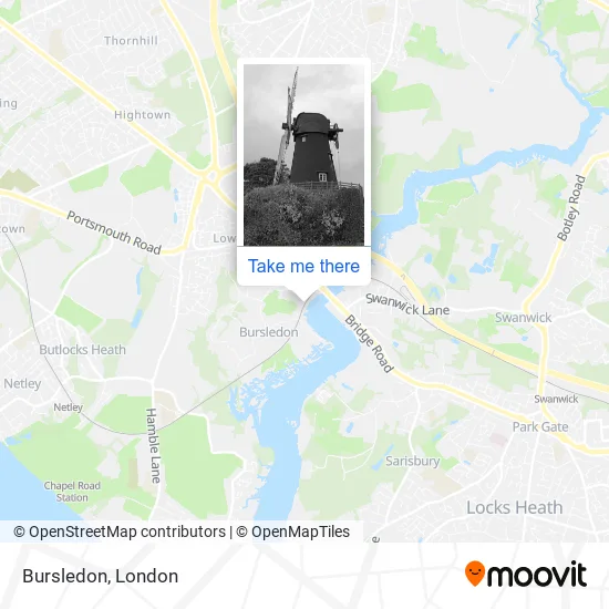 Bursledon map