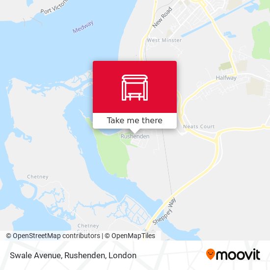 Swale Avenue, Rushenden map