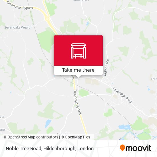 Noble Tree Road, Hildenborough map