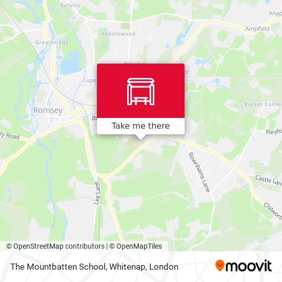 The Mountbatten School, Whitenap map