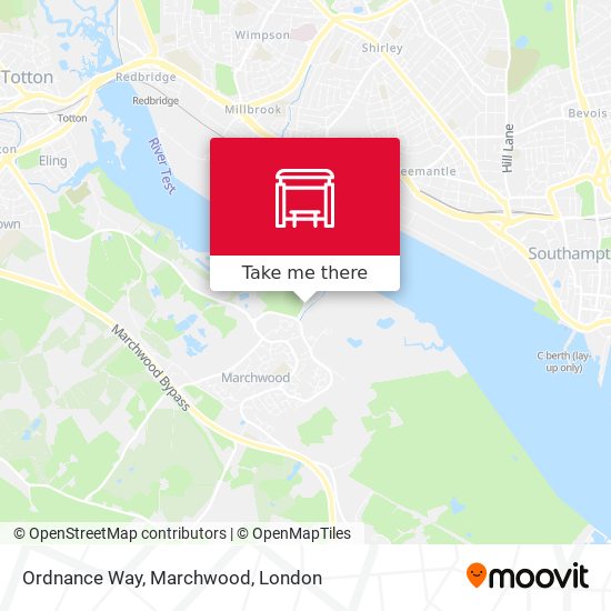 Ordnance Way, Marchwood map