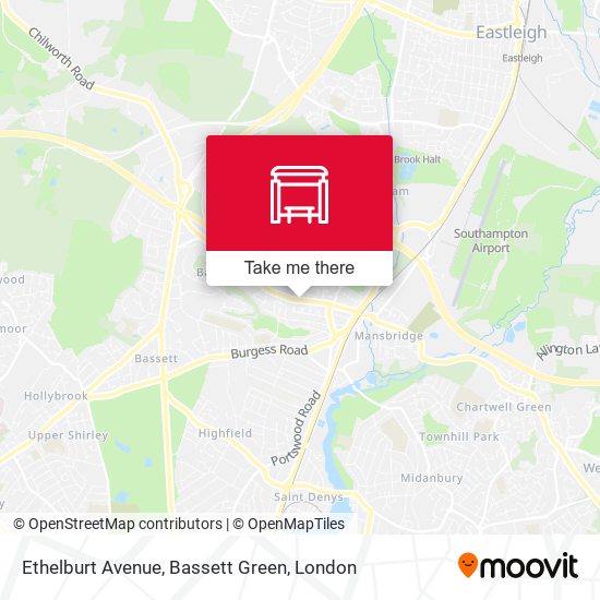 Ethelburt Avenue, Bassett Green map