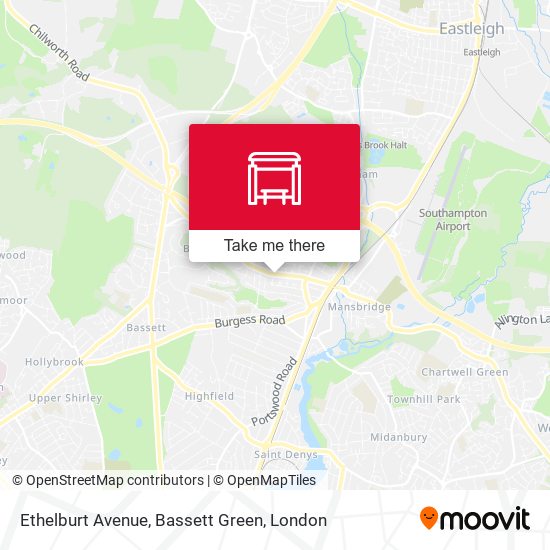 Ethelburt Avenue, Bassett Green map