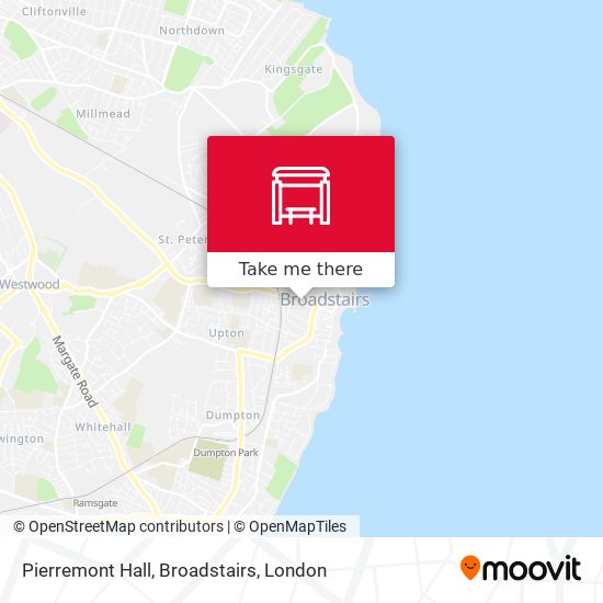 Pierremont Hall, Broadstairs map