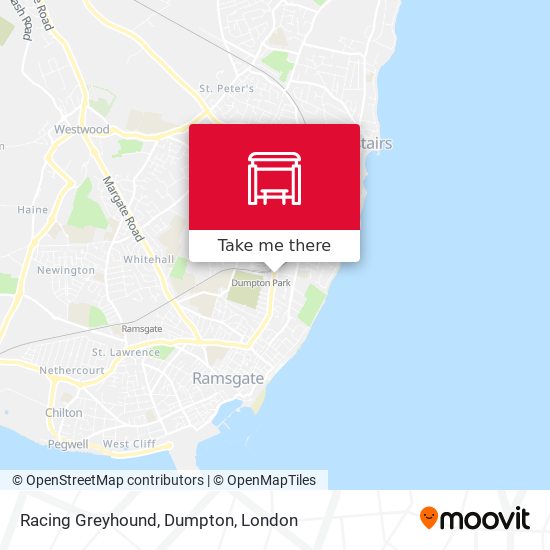 Racing Greyhound, Dumpton map