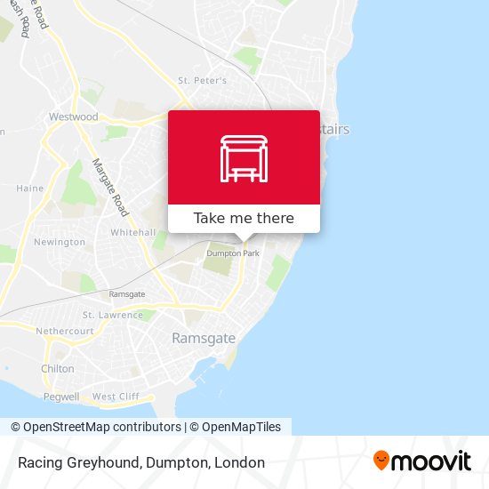 Racing Greyhound, Dumpton map