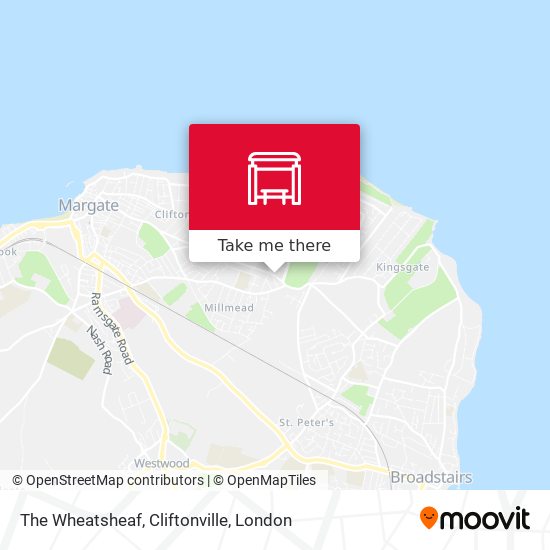 The Wheatsheaf, Cliftonville map