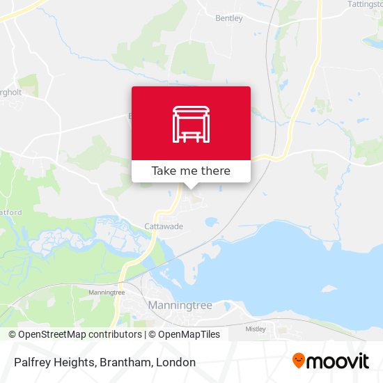 Palfrey Heights, Brantham map