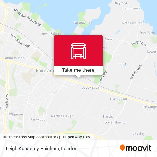 Leigh Academy, Rainham map