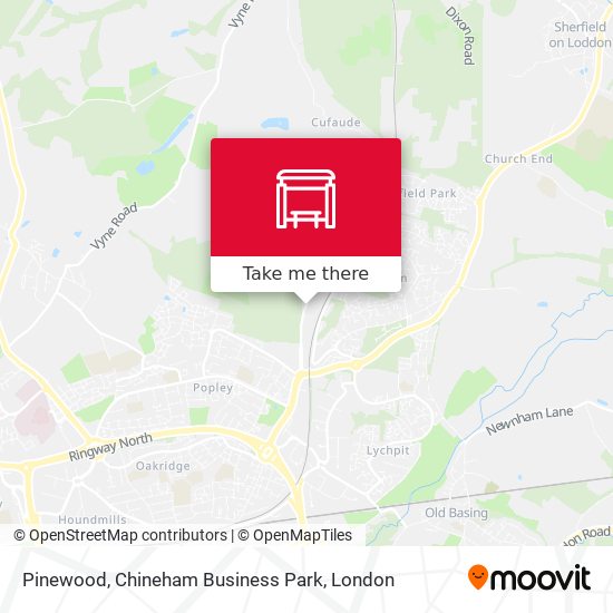 Pinewood, Chineham Business Park map