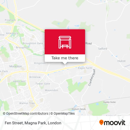 Fen Street, Magna Park map