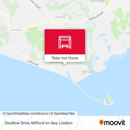Swallow Drive, Milford on Sea map
