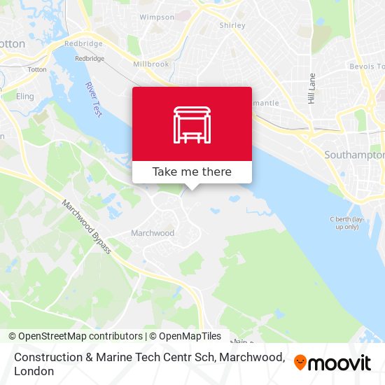 Construction & Marine Tech Centr Sch, Marchwood map