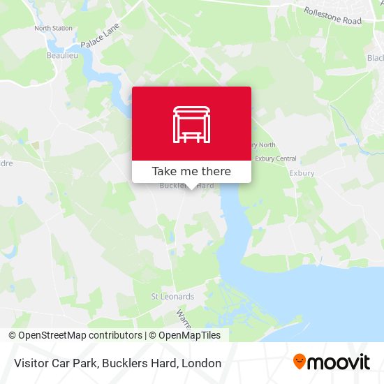 Visitor Car Park, Bucklers Hard map