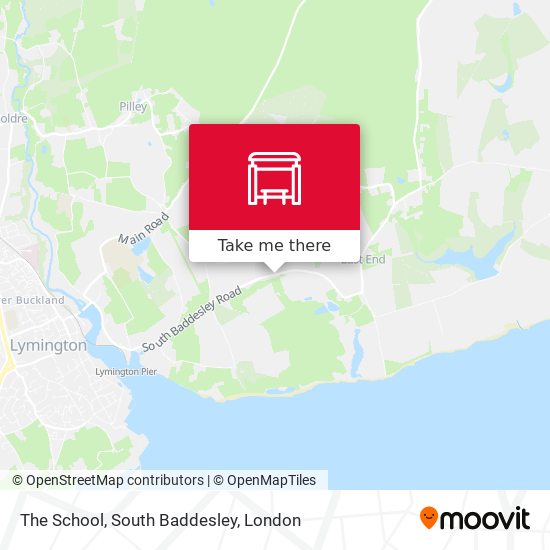 The School, South Baddesley map