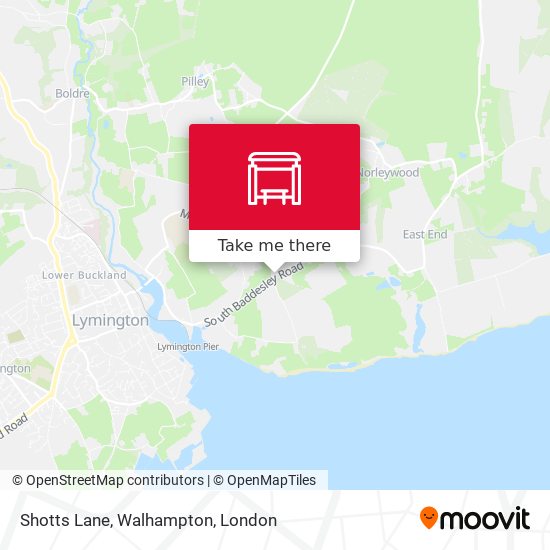 Shotts Lane, Walhampton map
