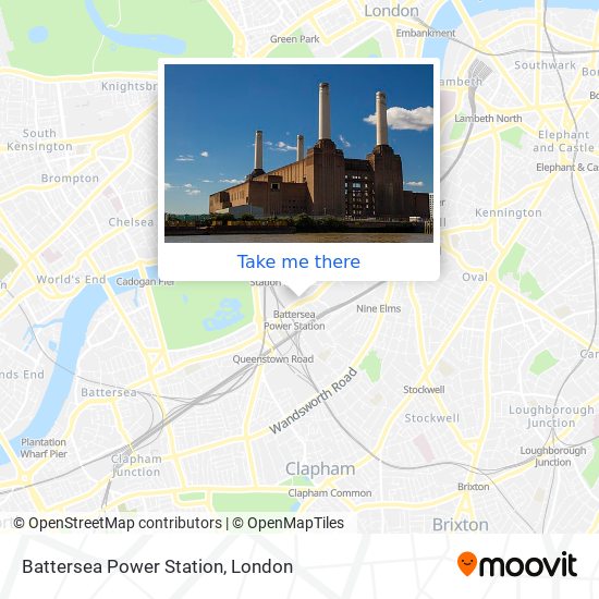 Battersea Power Station map