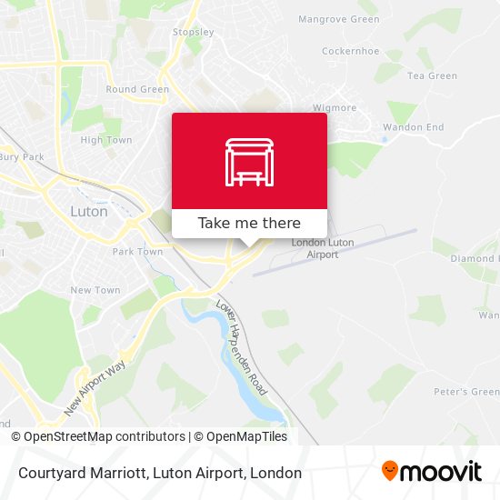 Courtyard Marriott, Luton Airport map