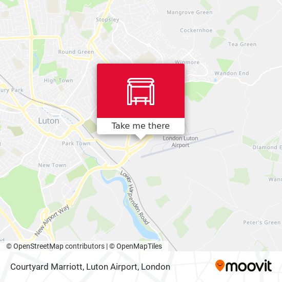 Courtyard Marriott, Luton Airport map
