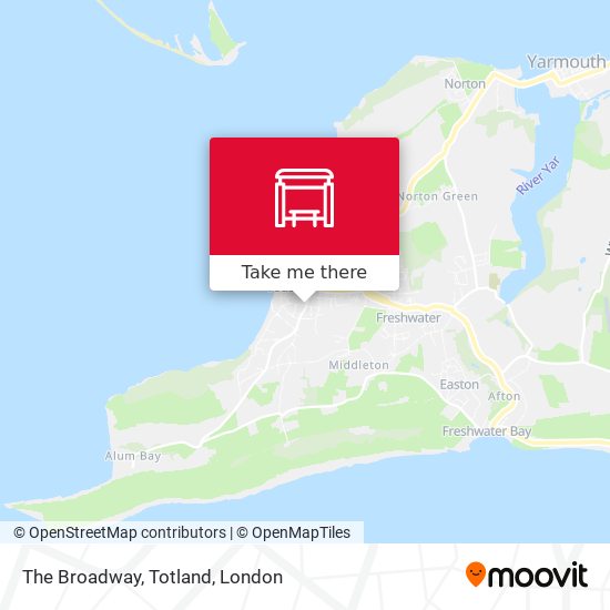 The Broadway, Totland map