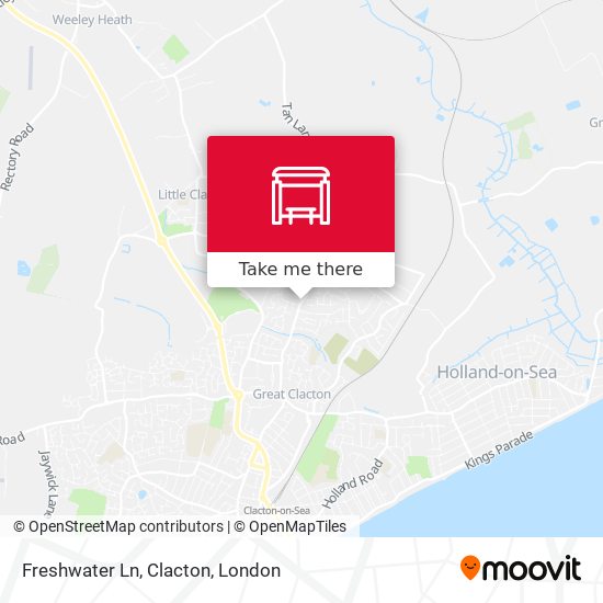Freshwater Ln, Clacton map