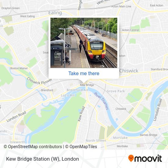 Kew Bridge Station (W) map