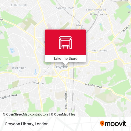 Croydon Library map