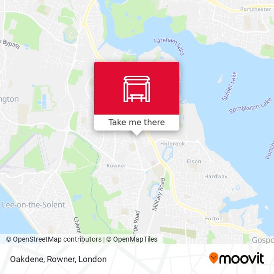 Oakdene, Rowner map