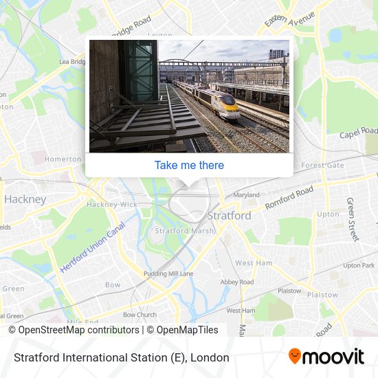 Stratford International Station (E) map